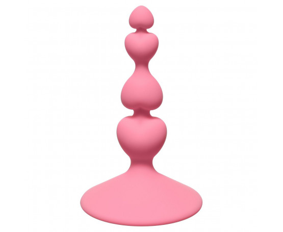 Розовая анальная пробка Sweetheart Plug Pink - 10 см.