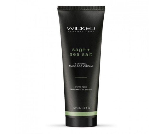 Массажный легкий крем WICKED Sage plus Sea Salt - 120 мл.