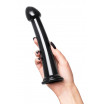 Черный фаллоимитатор Jelly Dildo M - 18 см.