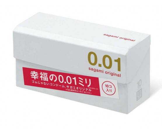Супер тонкие презервативы Sagami Original 0.01 - 10 шт.