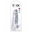 Прозрачный фаллоимитатор 8  Cock with Balls - 22,2 см.