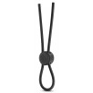 Черное силиконовое лассо на пенис SILICONE LOOP COCK RING 