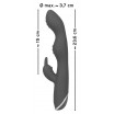 Фиолетовый вибратор A   G-Spot Rabbit Vibrator для стимуляции зон G и A - 23,6 см.