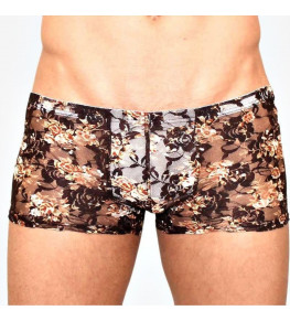 Мужские сетчатые боксеры с бежевыми розами Rose Boxer
