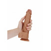 Телесный фаллоимитатор Straight Realistic Dildo Balls Suction Cup 9 - 25 см.