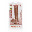 Телесный фаллоимитатор Straight Realistic Dildo Balls Suction Cup 9 - 25 см.