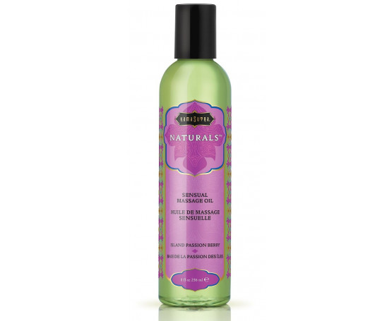 Массажное масло Naturals Island Passion Berry с ароматом тропических фруктов - 236 мл.
