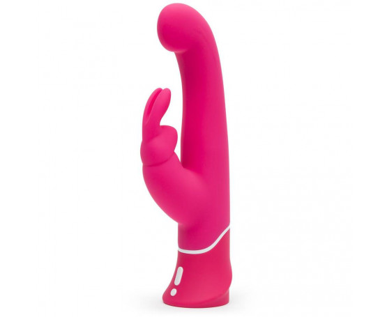 Розовый вибратор-кролик G-Spot Rechargeable Rabbit Vibrator - 24,1 см.
