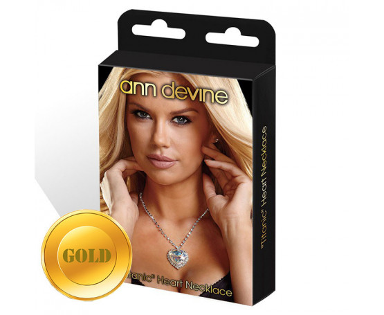 Золотистая цепочка с сердцем TITANIC Heart Necklace