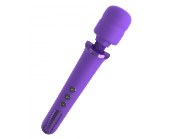Фиолетовый вибромассажер Rechargeable Power Wand