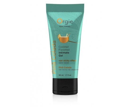Съедобный интимный гель Orgie Lube Tube Cocktail Pina Colada - 50 мл.