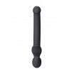 Черный безремневой страпон Silicone Bendable Strap-On - size S