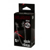 Черные зажимы на соски на цепочке BLAZE DELUXE NIPPLE CLAMPS
