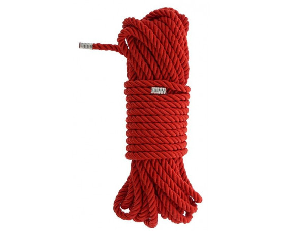 Красная веревка DELUXE BONDAGE ROPE - 10 м.