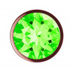 Пробка цвета розового золота с лаймовым кристаллом Diamond Emerald Shine S - 7,2 см.