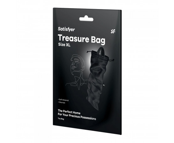 Черный мешочек для хранения игрушек Treasure Bag XL