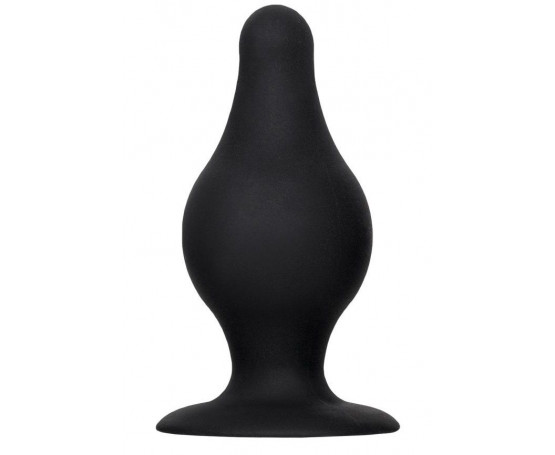 Черная анальная втулка Spade XS - 6,5 см.
