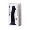 Черный фаллос на присоске Silicone Bendable Dildo L - 19 см.