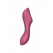 Малиновый вакуум-волновой вибростимулятор Satisfyer Curvy Trinity 3