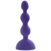 Фиолетовый анальный вибростимулятор Anal Beads S - 14,5 см. 