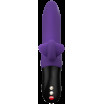 Фиолетовый пульсатор с клиторальным лепестком Bi Stronic Fusion - 21,5 см.