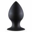 Чёрная анальная пробка Thick Anal Plug Large - 11,5 см.