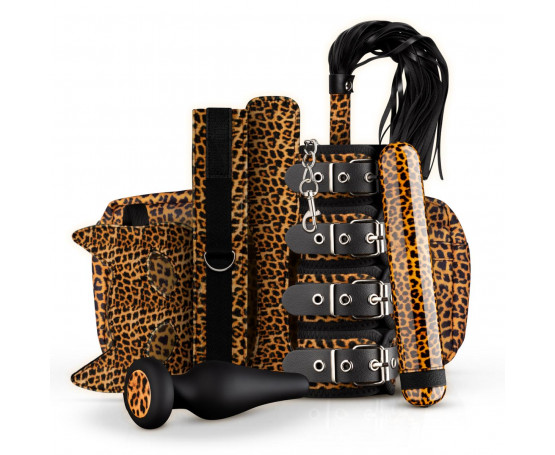 Стильный БДСМ-набор Gato 8-piece Set в анималистическом дизайне