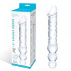 Прозрачный двухсторонний стимулятор 12  Double Ended Dildo - 28 см.
