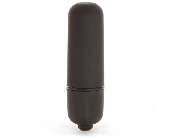 Черная вибропуля X-Basic Bullet Mini One Speed - 5,9 см.