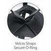 Кофейный страпон Strap-on Harness Cock - 15,2 см.