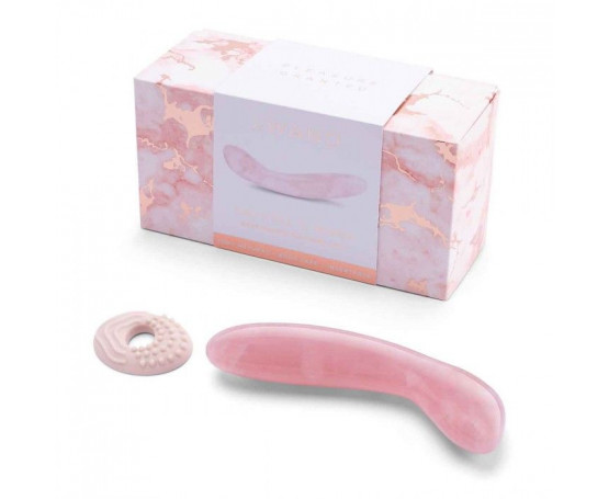 Массажер для G-точки Le Wand Crystal G-Wand из розового кварца