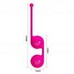 Ярко-розовые вагинальные шарики Kegel Tighten Up III