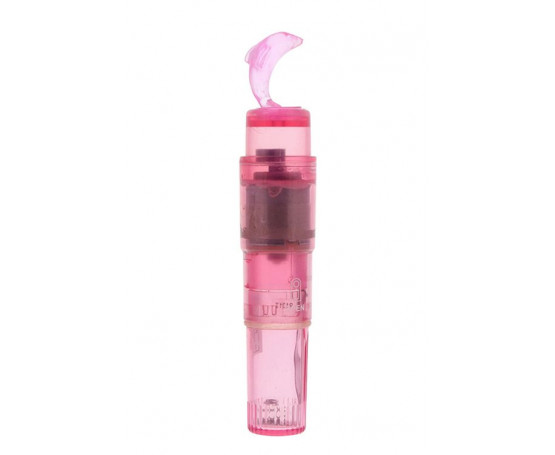 Розовая виброракета VIBE ALIVE DOLPHIN MINI MASSAGER