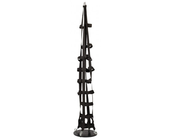 Подвесная клетка из ремешков Hanging strap cage