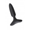 Черная анальная вибропробка HUSH 2 Size XS - 12,1 см.