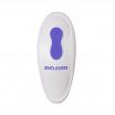 Фиолетовый гибкий вибростимулятор с пультом ДУ Anywhere Vibe 