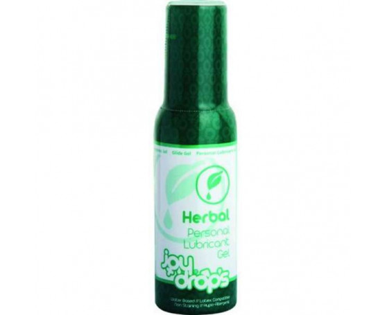 Смазка на водной основе JoyDrops Herbal - 100 мл.
