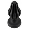 Черная анальная пробка Super Soft Butt Plug - 11,1 см.
