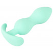 Аквамариновая анальная втулка Mini Butt Plug - 8,2 см.