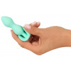 Аквамариновая анальная втулка Mini Butt Plug - 8,2 см.