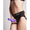 Фиолетовая насадка Strap-On-Me Dildo Plug Curvy size L