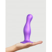 Фиолетовая насадка Strap-On-Me Dildo Plug Curvy size L