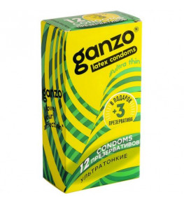 Ультратонкие презервативы Ganzo Ultra thin - 15 шт.