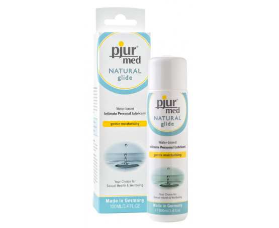 Нейтральный лубрикант на водной основе pjur MED Natural glide - 100 мл.