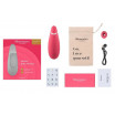 Розовый клиторальный стимулятор Womanizer Premium 2
