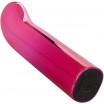 Розовый изогнутый мини-вибромассажер Glam G Vibe - 12 см.