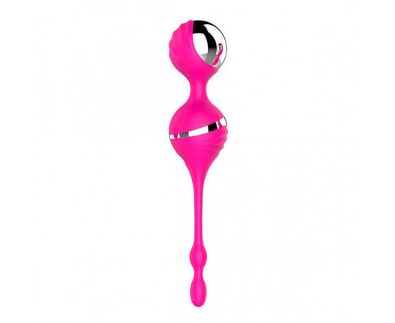 Розовый вагинальные шарики с вибрацией NAGHI NO.17 RECHARGEABLE DUO BALLS