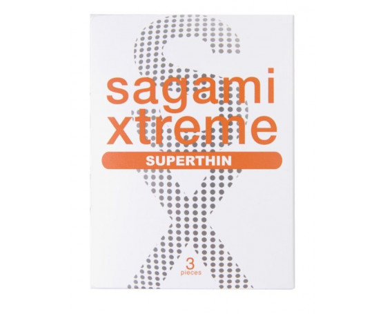 Ультратонкие презервативы Sagami Xtreme Superthin - 3 шт.