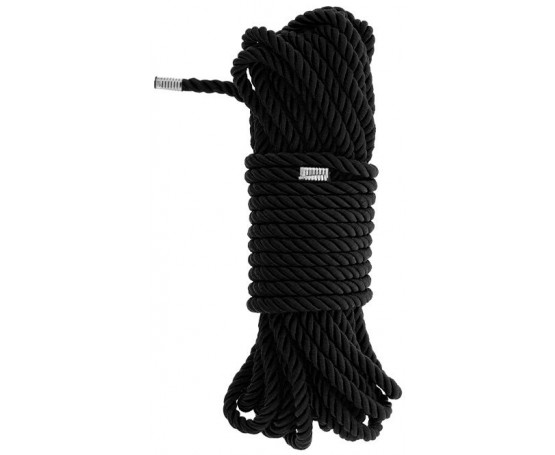 Черная веревка для бондажа BONDAGE ROPE - 10 м.