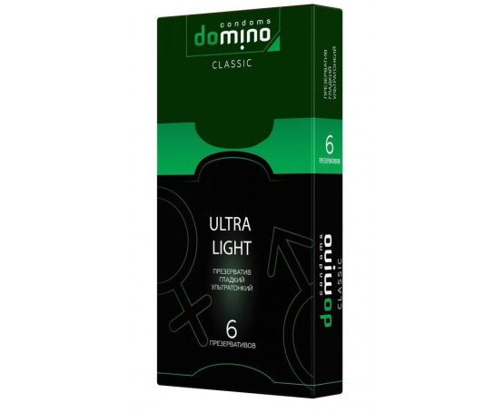 Супертонкие презервативы DOMINO Classic Ultra Light - 6 шт.
